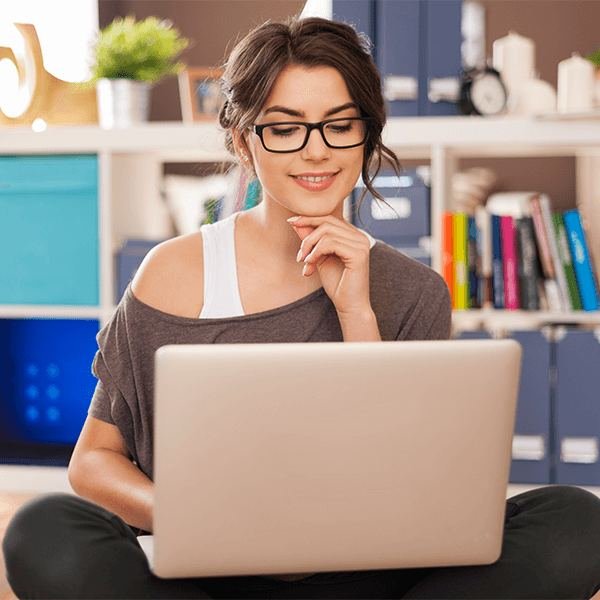 Student studying at Envision Academy